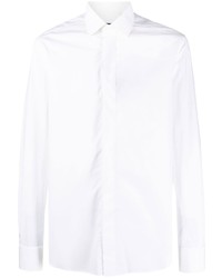 Chemise à manches longues blanche Corneliani