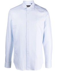 Chemise à manches longues blanche Corneliani