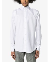 Chemise à manches longues blanche Canali