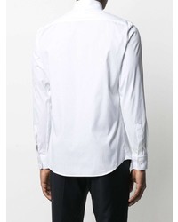 Chemise à manches longues blanche Z Zegna