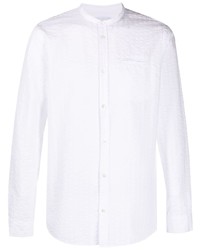 Chemise à manches longues blanche Dondup