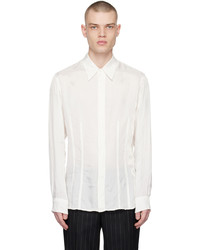 Chemise à manches longues blanche Dries Van Noten