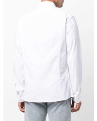 Chemise à manches longues blanche Balmain