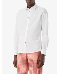 Chemise à manches longues blanche Burberry