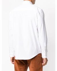 Chemise à manches longues blanche MSGM