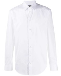 Chemise à manches longues blanche Emporio Armani