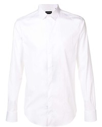 Chemise à manches longues blanche Emporio Armani