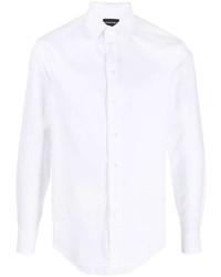 Chemise à manches longues blanche Emporio Armani