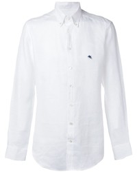 Chemise à manches longues blanche Etro