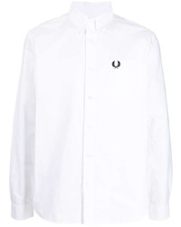 Chemise à manches longues blanche Fred Perry