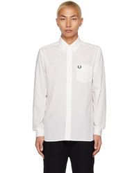 Chemise à manches longues blanche Fred Perry