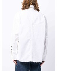 Chemise à manches longues blanche Greg Lauren