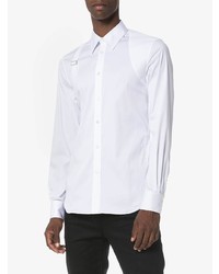 Chemise à manches longues blanche Alexander McQueen