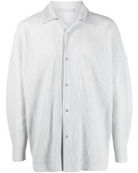 Chemise à manches longues blanche Homme Plissé Issey Miyake