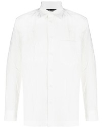 Chemise à manches longues blanche Issey Miyake