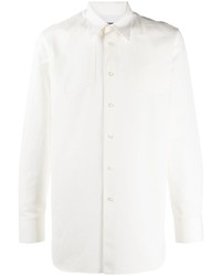 Chemise à manches longues blanche Jil Sander