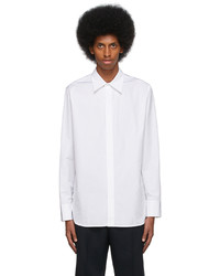 Chemise à manches longues blanche Jil Sander