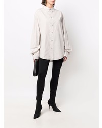 Chemise à manches longues blanche Balenciaga