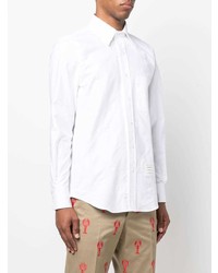 Chemise à manches longues blanche Thom Browne