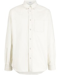 Chemise à manches longues blanche Loewe