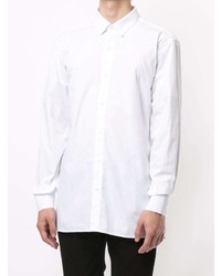 Chemise à manches longues blanche Balmain