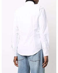 Chemise à manches longues blanche MSGM