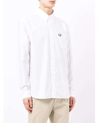 Chemise à manches longues blanche Fred Perry