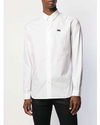 Chemise à manches longues blanche Philipp Plein