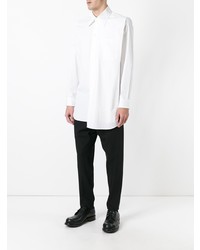 Chemise à manches longues blanche Ann Demeulemeester Grise