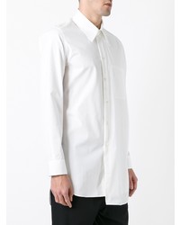 Chemise à manches longues blanche Ann Demeulemeester Grise