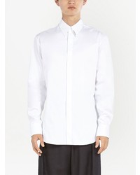 Chemise à manches longues blanche Ferragamo