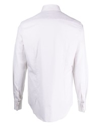 Chemise à manches longues blanche Corneliani