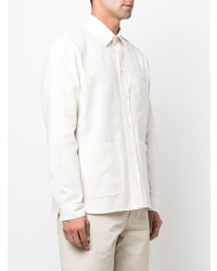 Chemise à manches longues blanche Z Zegna