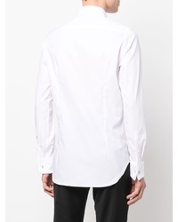 Chemise à manches longues blanche Canali