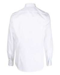 Chemise à manches longues blanche Corneliani