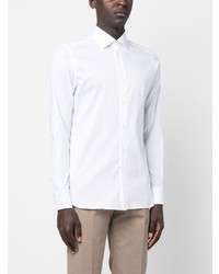 Chemise à manches longues blanche Zegna