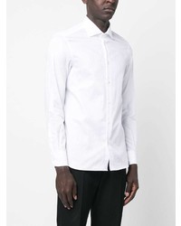 Chemise à manches longues blanche Emporio Armani