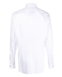 Chemise à manches longues blanche Corneliani