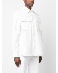 Chemise à manches longues blanche Jil Sander