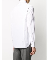 Chemise à manches longues blanche Kiton