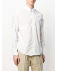 Chemise à manches longues blanche MSGM