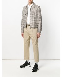 Chemise à manches longues blanche MSGM