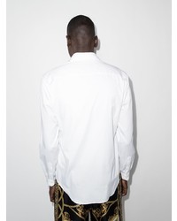 Chemise à manches longues blanche Versace
