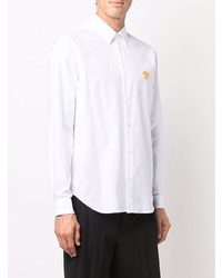 Chemise à manches longues blanche Versace