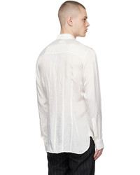 Chemise à manches longues blanche Dries Van Noten