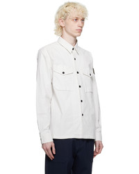 Chemise à manches longues blanche Belstaff