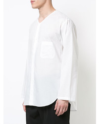 Chemise à manches longues blanche Yohji Yamamoto