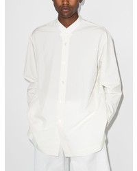 Chemise à manches longues blanche Homme Plissé Issey Miyake