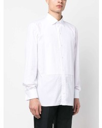 Chemise à manches longues blanche Zegna