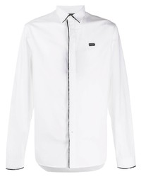 Chemise à manches longues blanche Philipp Plein